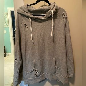 Chelsea Deboer by Lily & Lottie Distressed Hoodie